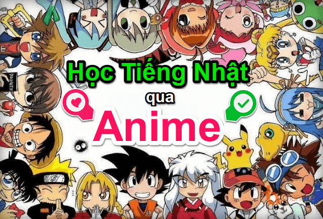học tiếng Nhật qua anime